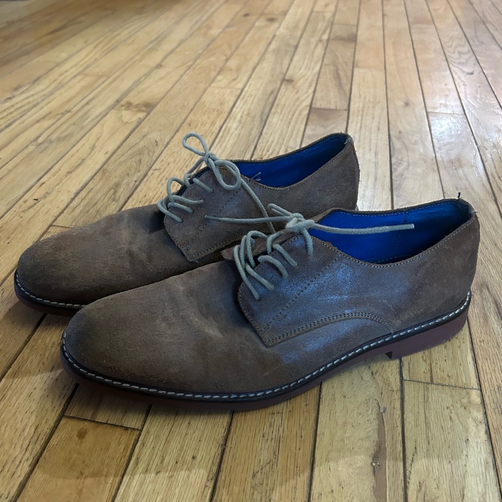 Men's 11.5 Aston Grey Dress Shoes in brown
